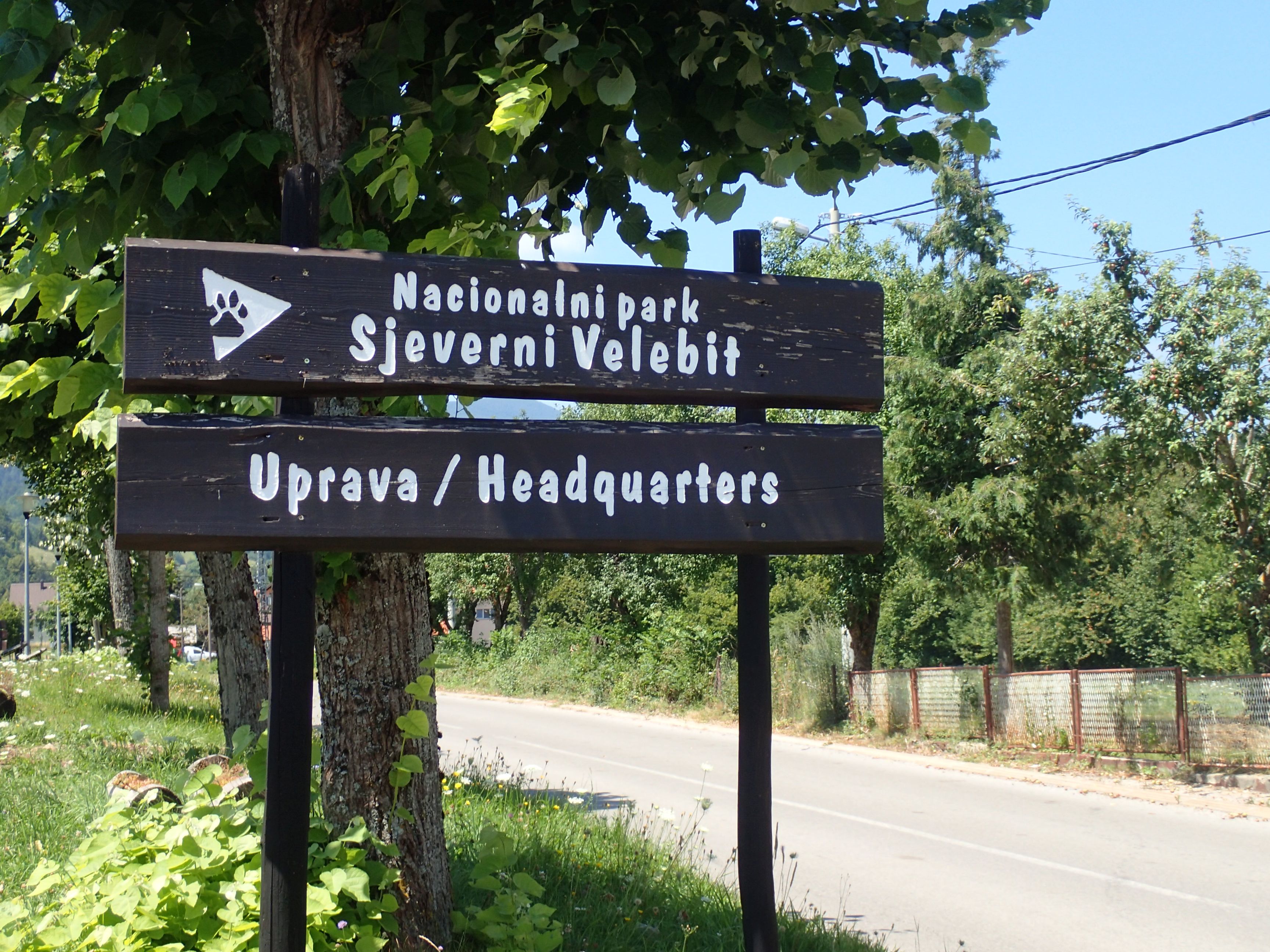 Einfahrt in den Velebit Nationalpark. Bild: Lisa Hoffmann.